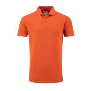 Weird Fish Mens Giles Pique Polo Shirt / Rust